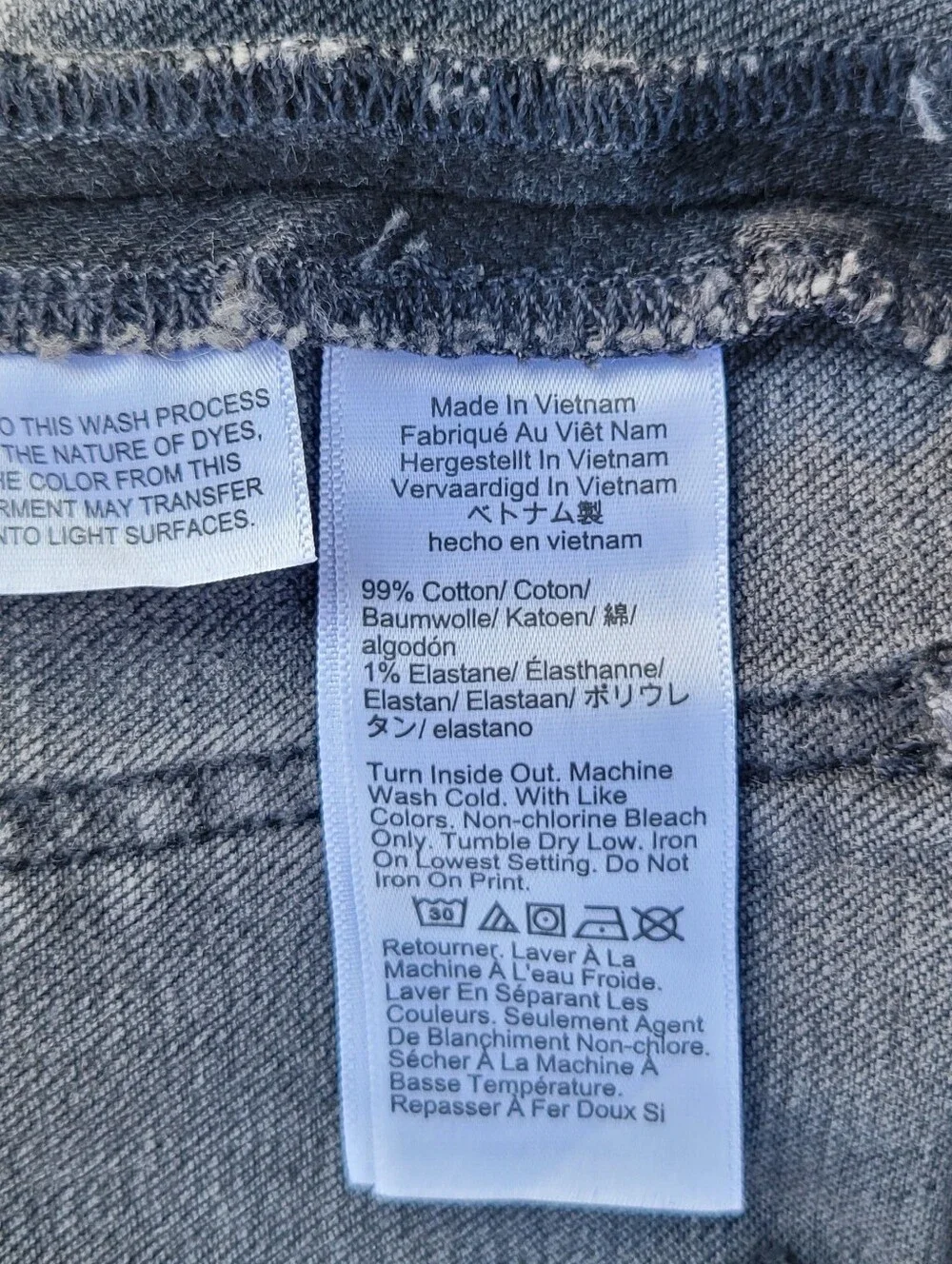 J.Crew '96 Denim Trousers Wide Leg Charcoal Jeans Womens Size 34, Measures 38x32